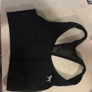PINK Victoria's Secret Black Sports Bra for Intense Workouts